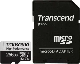 Transcend microSDXC 330S 256GB (с адаптером)
