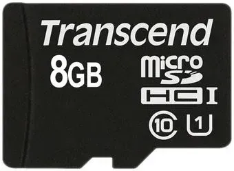 Transcend microSDHC Class 10 UHS-I 8GB (TS8GUSDCU1)