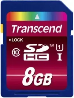 Transcend SDHC Class 10 UHS-I 8Gb (TS8GSDHC10U1)