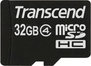 Transcend microSDHC (Class 4) 32GB + адаптер (TS32GUSDHC4)