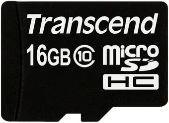 Transcend microSDHC (Class 10) 16GB (TS16GUSDC10)