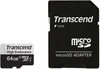 Transcend microSDXC TS64GUSD350V 64GB (с адаптером)