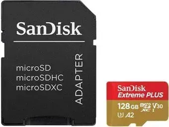 SanDisk Extreme microSDXC SDSQXBZ-128G-GN6MA 128GB (с адаптером)
