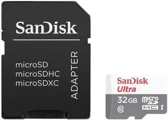 SanDisk Ultra microSDHC SDSQUNR-032G-GN3MA 32GB (с адаптером)