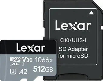 Lexar microSDXC LMS1066512G-BNANG 512GB (с адаптером)