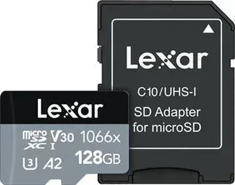Lexar microSDXC LMS1066128G-BNANG 128GB (с адаптером)
