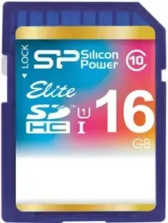 Silicon-Power SDHC Elite UHS-1 (Class 10) 16 GB (SP016GBSDHAU1V10)