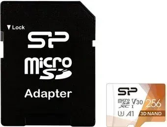 Silicon-Power Superior Pro microSDXC SP256GBSTXDU3V20AB 256GB (с адаптером)
