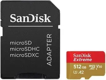 SanDisk Extreme SDSQXA1-512G-GN6MA 512GB (с адаптером)