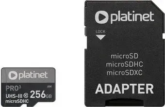 Platinet Pro 3 microSDXC PMMSDX256UIII 256GB + адаптер