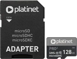 Platinet PMMSDX128UIII 128GB + адаптер