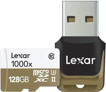 Lexar LSDMI128CBEU1000R microSDXC 128GB + кардридер