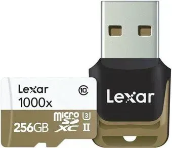 Lexar LSDMI256CBEU1000R microSDXC 256GB (с кардридером)