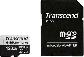 Transcend microSDXC 330S 128GB (с адаптером)