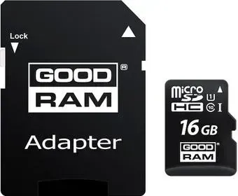 GOODRAM M1AA microSDHC M1AA-0160R12 16GB (с адаптером)