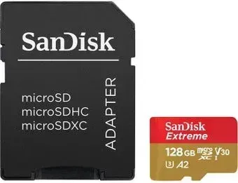 SanDisk Extreme SDSQXA1-128G-GN6AA 128GB (с адаптером)