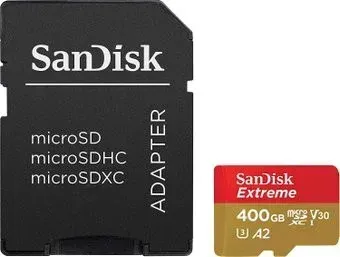 SanDisk Extreme SDSQXA1-400G-GN6MA 400GB + адаптер