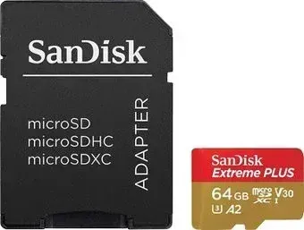 SanDisk Extreme microSDXC SDSQXBZ-064G-GN6MA 64GB (с адаптером)