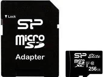Silicon-Power microSDXC SP256GBSTXBU1V10SP 256GB (с адаптером)