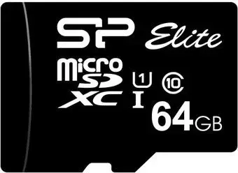 Silicon-Power SP064GBSTXBU1V10 microSDXC Elite UHS-1 (Class 10) 64GB