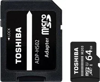 Toshiba THN-M203K0640EA microSDXC Class 10 64GB (с адаптером)
