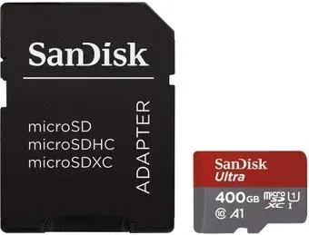 SanDisk microSDXC SDSQUAR-400G-GN6MA 400GB (с адаптером)