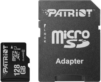 Patriot microSDXC LX Series (Class 10) 128GB + адаптер [PSF128GMCSDXC10]