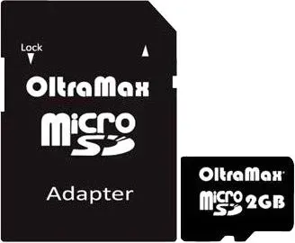 OltraMax microSD 2GB + адаптер [OM002GCSD]