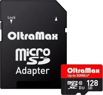 OltraMax Elite microSDXC UHS-I (Class 10) 128GB + адаптер