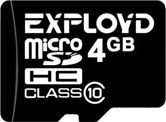 Exployd microSDHC (Class 10) 4GB [EX004GCSDHC10-W/A-AD]