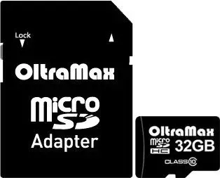 OltraMax microSDHC Class 10 32GB +адаптер