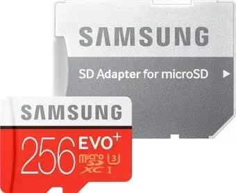 Samsung EVO+ microSDXC 256GB + адаптер [MB-MC256]