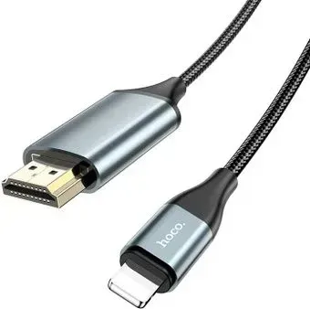 Hoco UA15 Lightning - HDMI (2 м, черный)