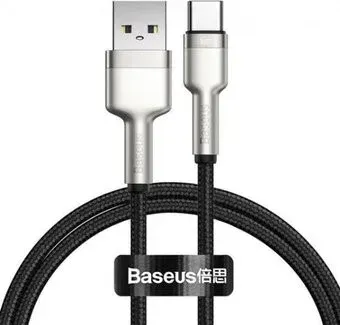 Baseus Cafule Series Metal Data Cable USB Type-A - Type-C 66W CAKF000001 (0.25 м, черный)