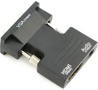 USBTOP HDMI - VGA - jack 3.5 мм Pro Mini (черный)