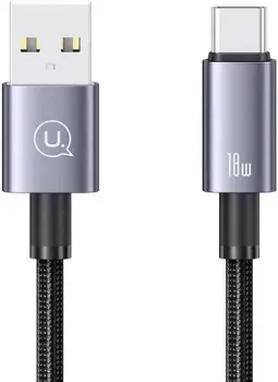 Usams US-SJ680 USB Type-A - USB Type-C (0.25 м, черный)