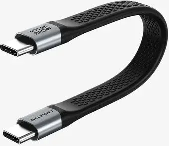 Cabletime Short Flat USB 4 USB Type-C - USB Type-C (0.15 м, черный)