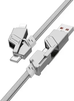 Borofone BU43 USB Type-C/Lighting - USB Type-C/USB Type-A (1.2 м, серый)