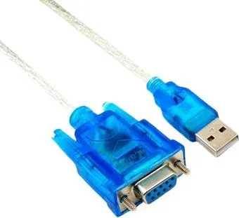 USBTOP USB Type-A - RS232 (M-F, 1.5 м, серебристый)