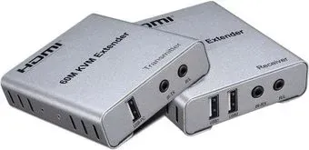 USBTOP RJ45 UTP (LAN) до 60 метров, FullHD 1080p (1 приемник, 1 передатчик)