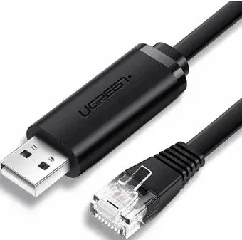 Ugreen CM204 60813 USB Type-A - RJ45 (3 м, черный)