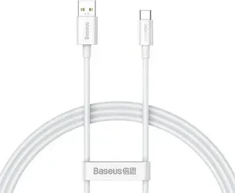 Baseus Superior Series SuperVooc Fast Charging Data Cable 65W USB Type-A - USB Type-C (1 м, белый)