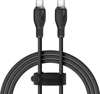 Baseus Pudding Series Fast Charging Cable 100W USB Type-C - USB Type-C (1.2 м, черный)