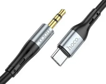 Hoco UPA22 USB Type-C - 3.5 jack (1 м, черный)