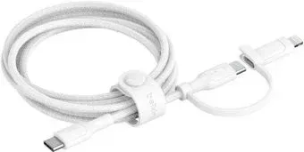 Belkin CAC003hq1.5MWH USB Type-C - USB Type-C/Lightning (1.5 м, белый)