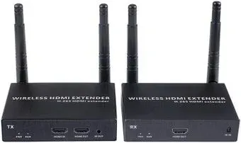 USBTOP HDMI по Wi-Fi до 200 метров, активный, FullHD 1080p, (комплект, черный)