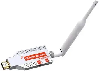 USBTOP Передатчик HDMI по Wi-Fi до 100 метров, активный, UltraHD 4K (белый)