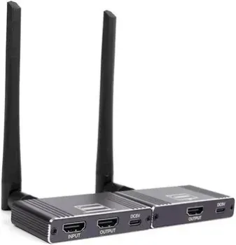 USBTOP HDMI по Wi-Fi до 200 метров, активный, FullHD 1080p (черный)