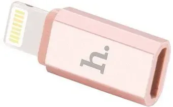 Hoco 6957531025740 microUSB - Lightning (розовое золото)