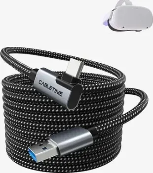 Cabletime CA43N USB3.0 VR для Oculus Quest 2 CT-VRC-AG3 (3 м, черный)